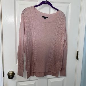 American Eagle Outfitters Pink Ombré Sweater